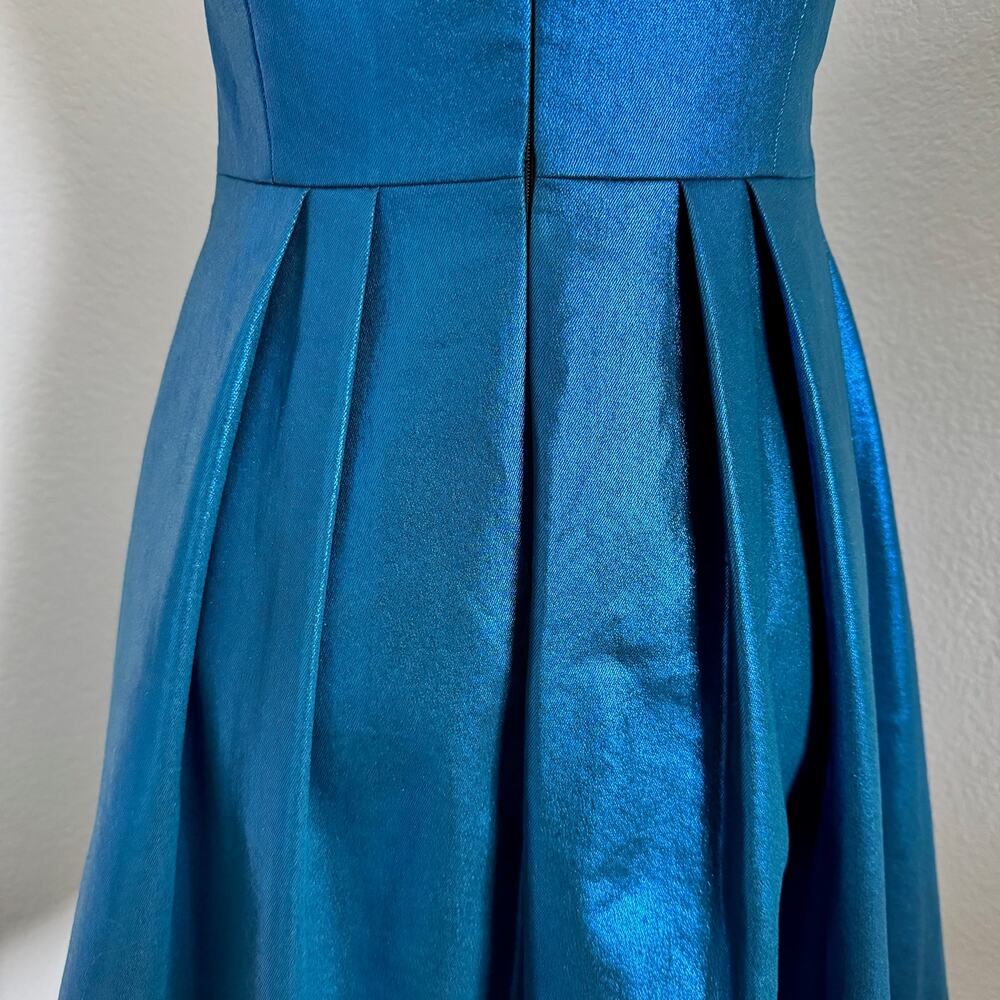 Monarri | Irridescent Blue Fit & Flare Dress size 36 European (4/6 U.S.) - Picture 5 of 12